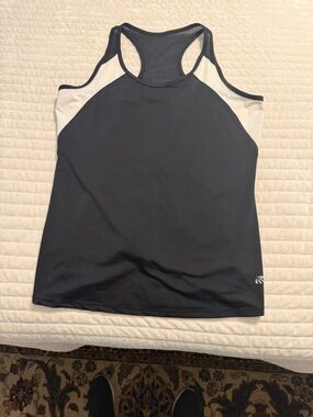Marika Black and White Racerback Athletic Tank